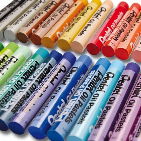 Oil pastel, 12 colors, Pentel, 8/60 mm, in cardboard-3