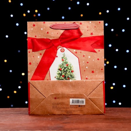 Gift package "New Year tree" 26 x 32 x 12 cm-3