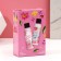 Gift set "Shine with happiness", shower gel 100 ml and bath foam 100 ml, pure happiness