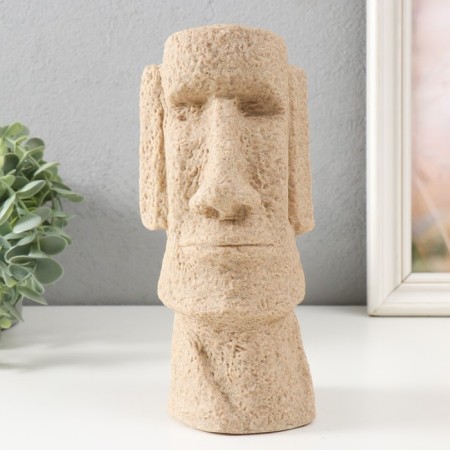 Polystone souvenir "Higherulus from Easter Island" Sand 10x9.5x22.5 cm
