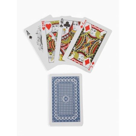 Plastic Plastic Cards 54 pcs "Game time", poker, 9.5 x 6.5 cm, blue shirt-4