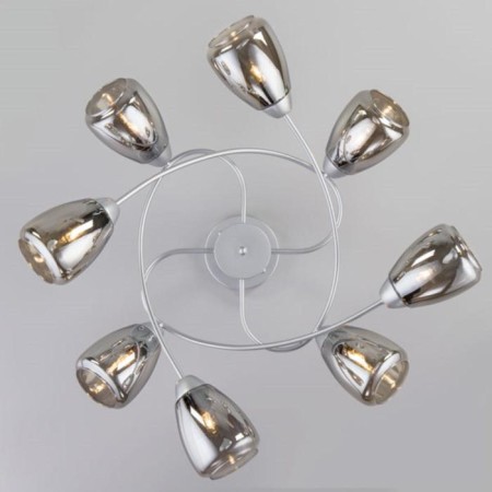 Noemi chandelier, 8x60W E27, silver color-1