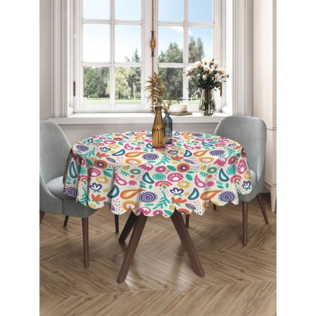Tables on the table "Flowers", round, Saten, d = 150 cm-2