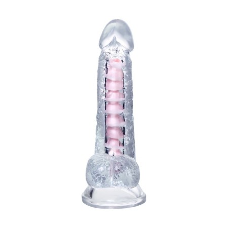 Flexible phallimitator A-Toys Paret, TPE, transparent, 18 cm-8