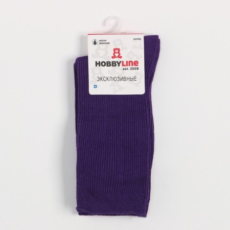 Women's socks, purple color, size 36-40-4