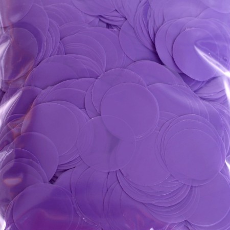 Confetti for decor, gloss, diameter 2 cm, 200 g, lilac color-1