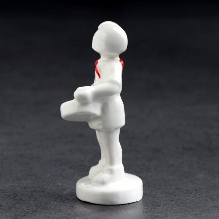 Porcelain figurine "Pioneer", copyright painting-1