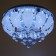 Economic Service chandelier with PDU 5034/6 6HE27, 40W chrome 50x50x24 cm