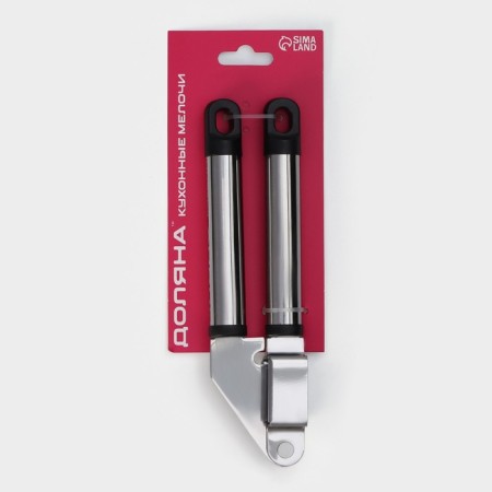 The press for garlic shares "Assistant", 18 cm, black color, silver color-7