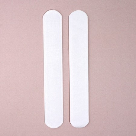 Protective liners from sweat and pollution, set - 10 pcs, on a glue base, 24 × 3.7 × 0.1 cm, white color-4