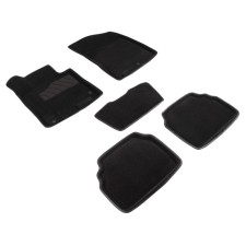 3D mats for Hyundai Sonata VIII, (DN8), 2019-n, black, set