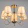 Avtal chandelier 5xe14 40w bronze 58x58x80 cm Bayerlux