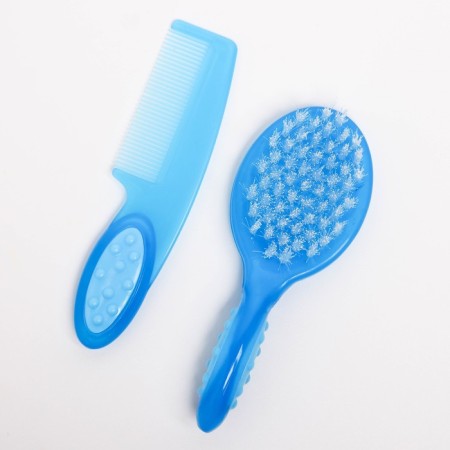 Hair care set, comb+brush, blue color-1
