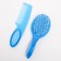 Hair care set, comb+brush, blue color