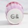 Ceramic faceted cramm "watercolor", 230 ml, white color