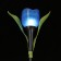 Garden lamp on the solar battery "Blue", 4.5 × 29 × 4.5 cm, 1 LED, glow white