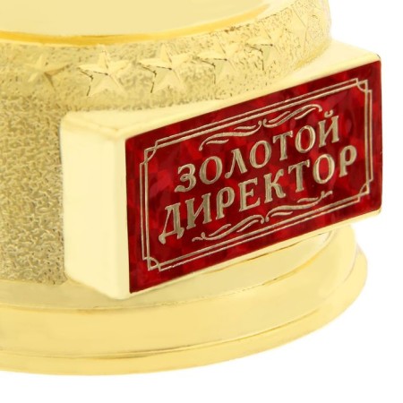 Cup of the Award Figure "Golden Director", Oscar, Plastic, 18 x 6.2 cm.-3