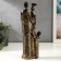 Souvenir Polystone "African Family" outfit with mirror mosaics 30.5x7.5x10.3 cm