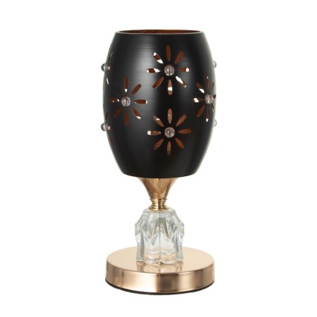 Table lamp "Flowers" E27 40W black and gold 12x12x24 cm Risalux-6