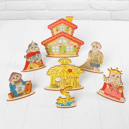 Puppet theater of fairy tales on the table "Golden Fish"-1