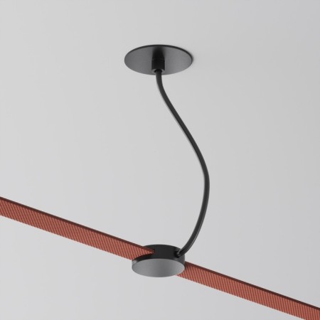 Components for textile suspension system Technical tra130RWC-2B, 6.5x6.5x155 cm, black color-2