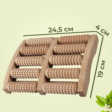 Massage "Accounts", 19 × 24.5 × 4 cm, wooden, 5 rows-2