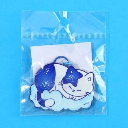 Acrylic “cat” keychain with carbine, 4.3 x 5.5 cm-5