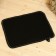 Set for baths and saunas 5 in 1 (bag, hat, mittens, rug, washcloth), black