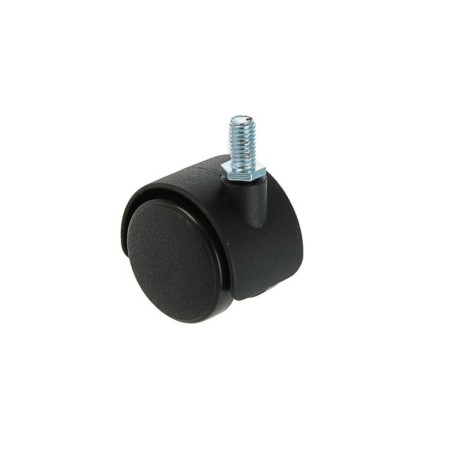 Furniture wheel, d = 40 mm, with a foot M8x15 mm, without a brake
