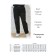 Female trousers, size 60, black color