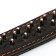 Collar leather two-layer rogging "hedgehog", 65 x 3.5 cm, Osh 50-60 cm, black