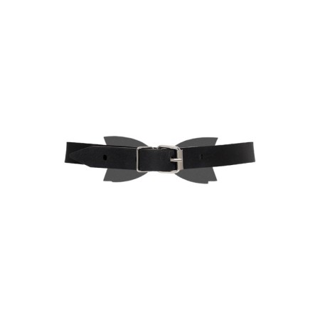 Chocker with a butterfly Pecado BDSM, genuine leather, black color-1