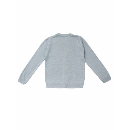 Cardigan for a boy School, height 134 cm, color gray color-10