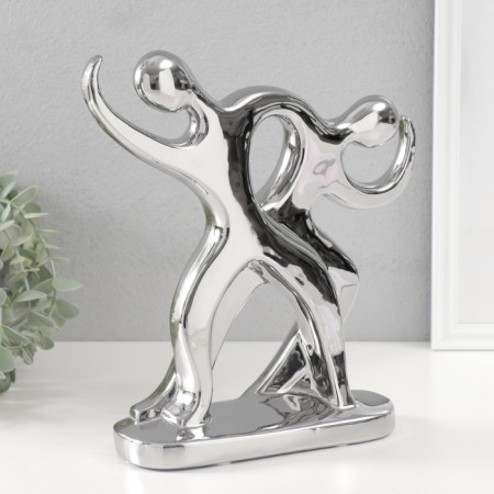Souvenir ceramics "pair of unusual" silver 7.5x26x27 cm-1