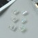 Hair crab "Avanti" (set 6 pcs) heart, 2 cm, transparent