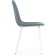 Stol on a metal frame metal/velor, white/gray 44x51x85 cm