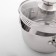 Magistro tefida stainless steel pan, 1.7 l, lid-durglang, plum nose, capsule, silicone handles