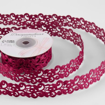 Figure tape "Blutter", 25 mm, 9 ± 0.5 m, cherry color