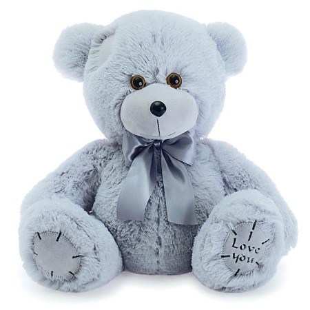 Soft toy "Bear Ted", 50 cm, ashen color