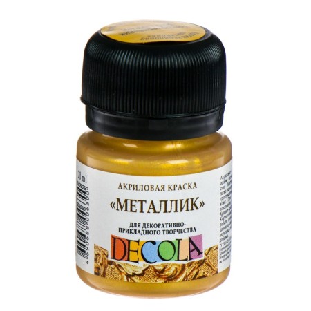 Acrylic paint Metallic 20 ml, ZHK Decola, Gold Heraldry, 4926970