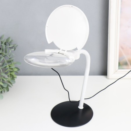 Lamp-lupa x3 x4.5 for LED creativity from 3 lr1130 lenses d = 2.1 and 11 cm white-7