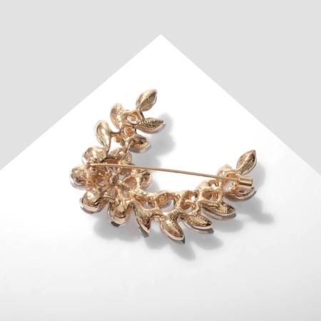 Book "flower" crescent, rainbow color in gold-1