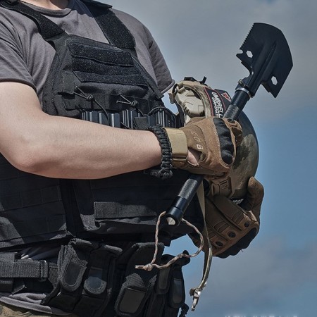 Multifunctional shovel 6B1 in a case, black-8