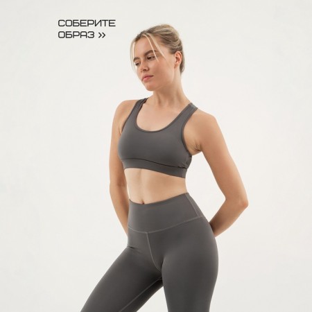 TOP female, basic, size S (44), gray color-8