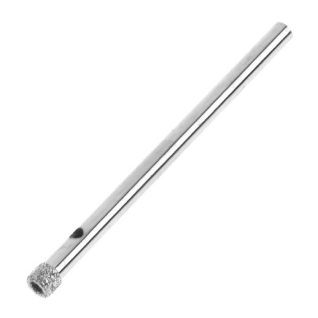 Diamond drill on glass and ceramic scrap, cylindrical shank, 4 x 55 mm