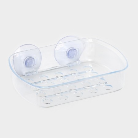 Soap dish on suction cups Bath Collection, plastic, 13 × 10 × 3 cm, color mix-2