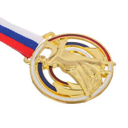 Medal thematic "ballroom dancing", gold, d = 6 cm-2