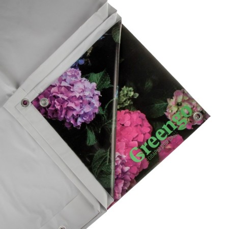 Photo Banner, 300 × 160 cm, with photo printing, eyelets step 1 m, "flowers", Greengo-2