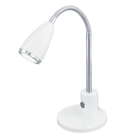 Fox table lamp, 1x2.5W GU10, white color, chrome
