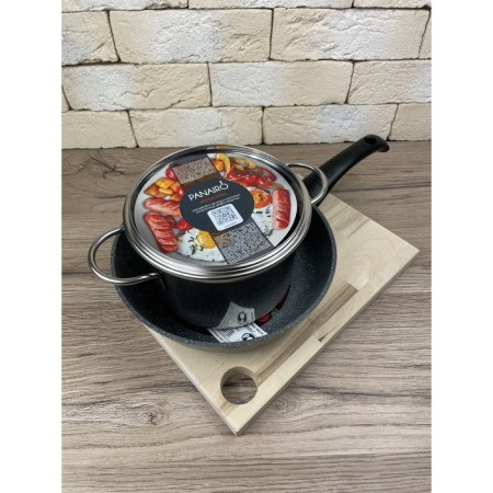 Set of dishes Panairo Sogretta, with a lid-4